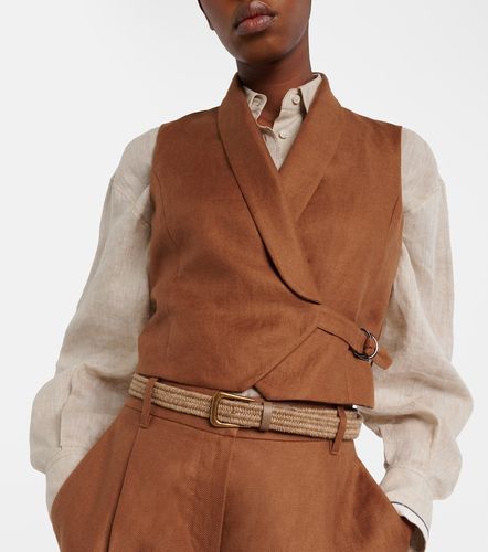 Gilet Monili en lin - Brunello Cucinelli - Modalova