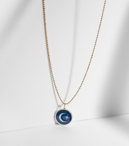 Collier en or 14 ct et diamants - Sydney Evan - Modalova