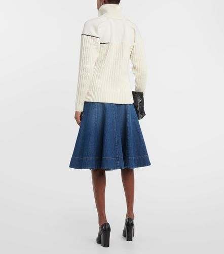 Pull en laine à double col - Victoria Beckham - Modalova