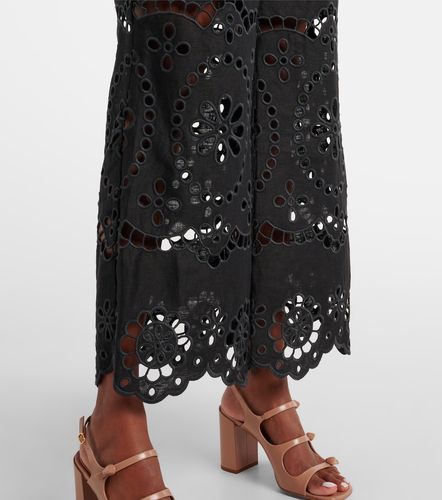 Pantalon ample Pop en lin à broderies - Zimmermann - Modalova