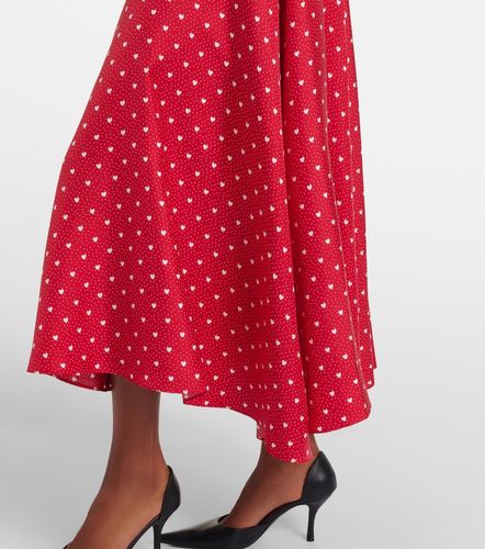 Robe midi imprimée en sergé de soie - Rodarte - Modalova