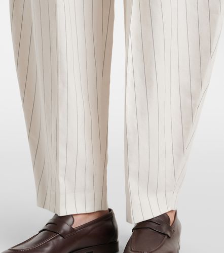 Pantalon ample Harlo en coton mélangé à rayures - Ralph Lauren Collection - Modalova