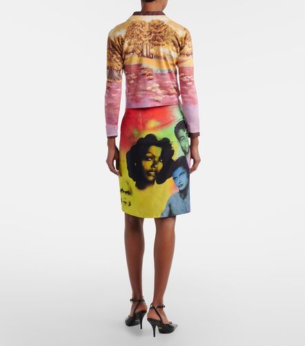 Versace Jupe midi imprimée en soie - Versace - Modalova