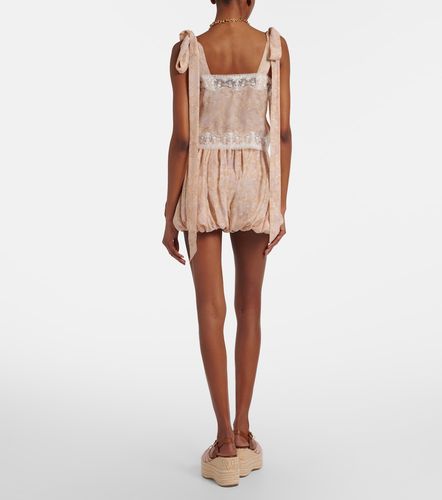 Chloé Short en soie à fleurs - Chloe - Modalova