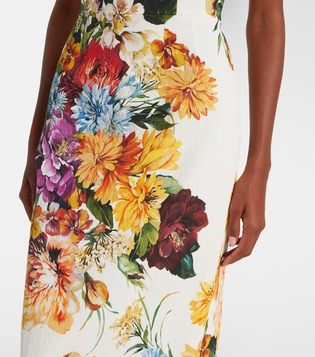 Dolce&Gabbana Robe midi à fleurs - Dolce&Gabbana - Modalova