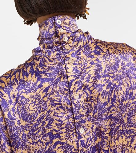 Blouse en satin de soie à fleurs - Dries Van Noten - Modalova