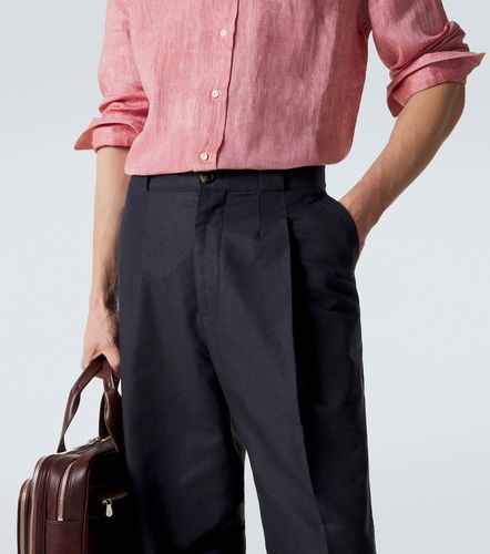 Pantalon Panama en coton et lin - Brunello Cucinelli - Modalova