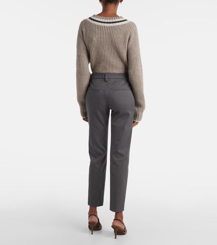 Pantalon slim en coton mélangé - Brunello Cucinelli - Modalova