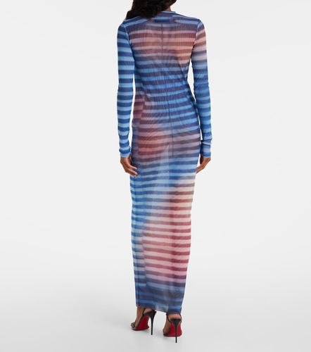 Robe longue Air rayée en tulle - Jean Paul Gaultier - Modalova