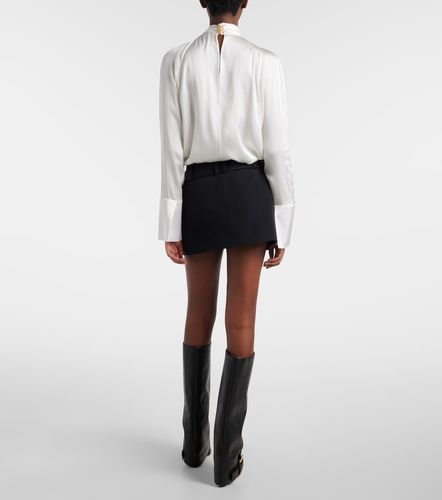 Balmain Mini-jupe en laine vierge - Balmain - Modalova