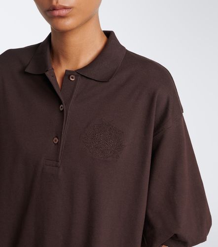 Robe polo en coton mélangé à carreaux - Acne Studios - Modalova