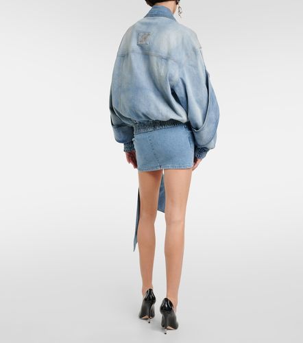 Blumarine Bomber en denim - Blumarine - Modalova