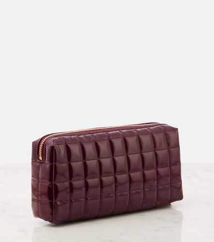 Pochette Cassandre matelassée en cuir verni synthétique - Saint Laurent - Modalova