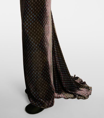 Jupe longue imprimée en satin - Dries Van Noten - Modalova