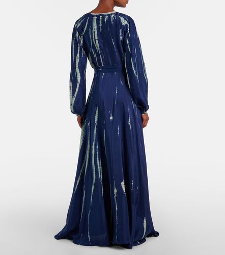 Robe longue tie & dye en soie - Anna Kosturova - Modalova