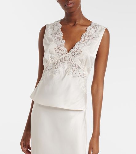 Rixo Top Emmie en satin à dentelle - Rixo - Modalova