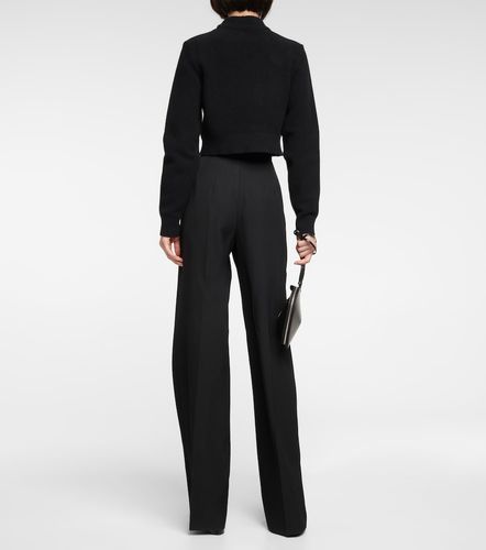 Alaïa Pull raccourci Keyhole en laine vierge - Alaia - Modalova