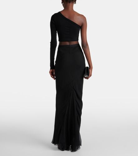 Crop top Ziggy asymétrique en coton - Rick Owens - Modalova