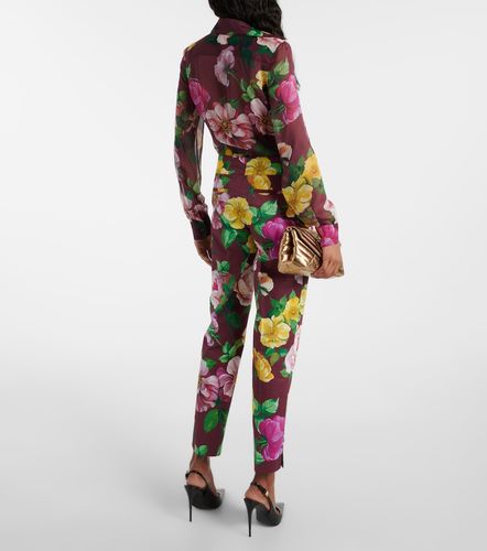 Pantalon à taille base en coton mélangé - Dolce&Gabbana - Modalova