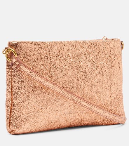 Pochette en cuir métallisé - Dries Van Noten - Modalova