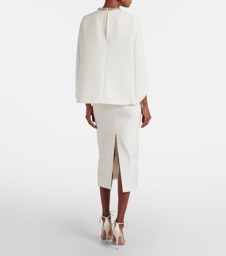 Robe midi en crêpe à cristaux - Roland Mouret - Modalova