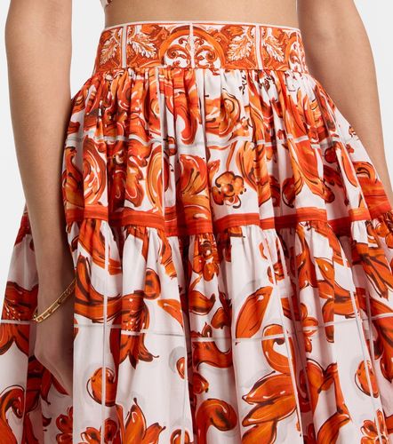 Mini-jupe Majolica en coton - Dolce&Gabbana - Modalova