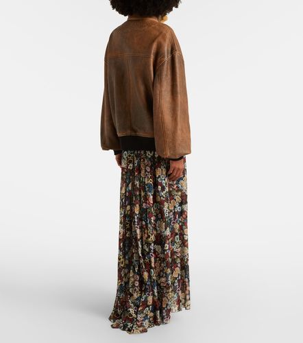 Veste Sandor en cuir et shearling - Khaite - Modalova