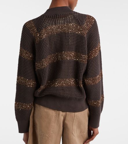 Cardigan en coton à sequins - Brunello Cucinelli - Modalova