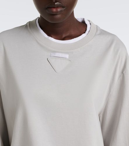 Prada T-shirt court en coton - Prada - Modalova