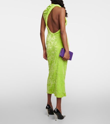Versace Robe midi en velours - Versace - Modalova