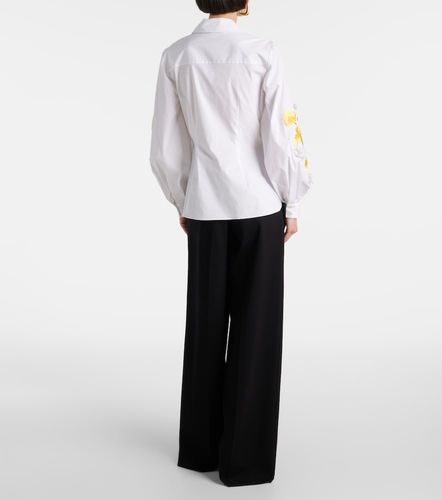 Chemise en coton mélangé à fleurs - Carolina Herrera - Modalova