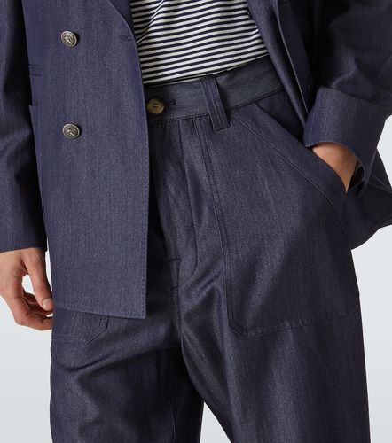 Pantalon droit en laine mélangée - Brunello Cucinelli - Modalova