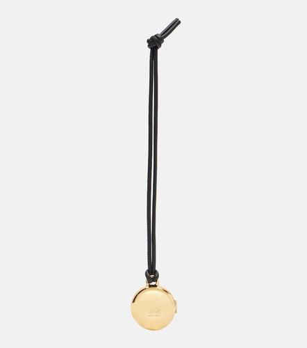 Charm Pebble en cuir et plaqué or - Loewe - Modalova