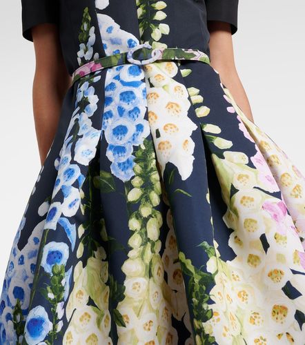 Robe midi à fleurs - Oscar de la Renta - Modalova