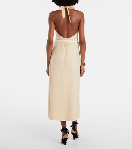 Posse Robe midi Pamela en lin - Posse - Modalova