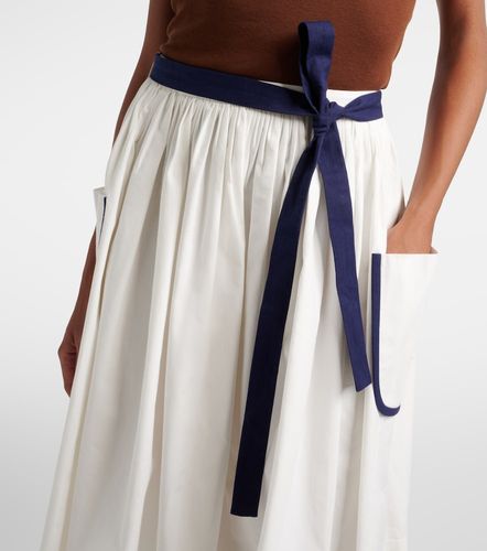 Prada Jupe midi en coton et lin - Prada - Modalova