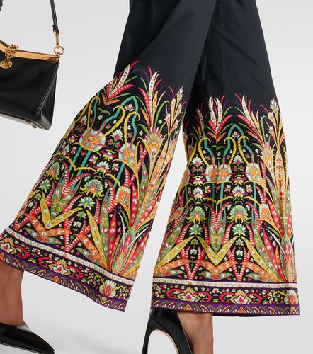 Pantalon évasé en coton mélangé à imprimé - Etro - Modalova