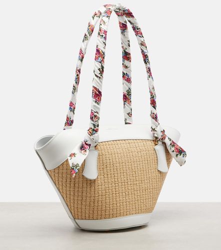 Sac Capri Medium en raphia et cuir - Dolce&Gabbana - Modalova
