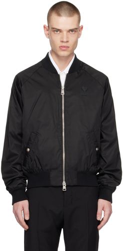Blouson aviateur noir à glissière - AMI Alexandre Mattiussi - Modalova