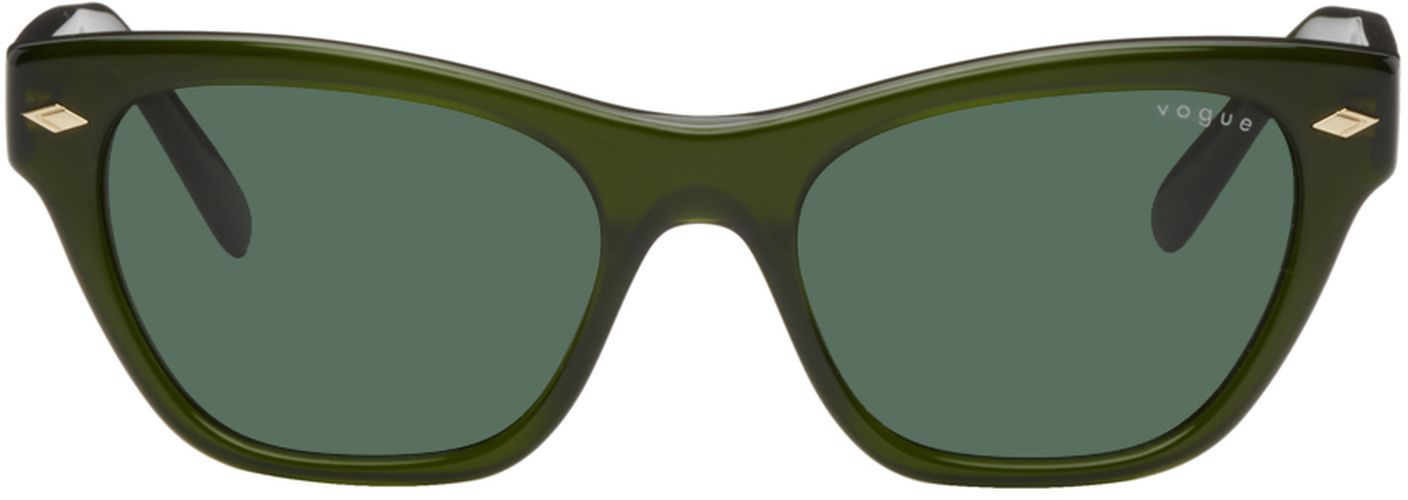 Lunettes de soleil carrées vertes édition Hailey Bieber - Vogue Eyewear - Modalova