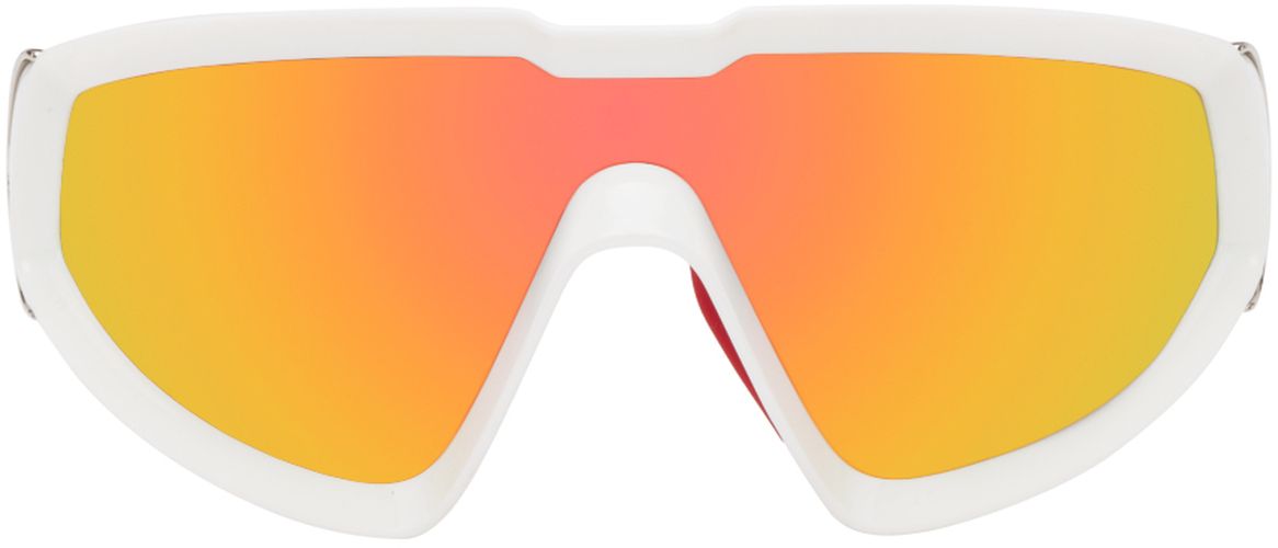 Lunettes de soleil Wrapid blanches - Moncler - Modalova