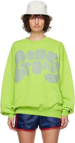 Pull molletonné vert à logo brodé - Acne Studios - Modalova