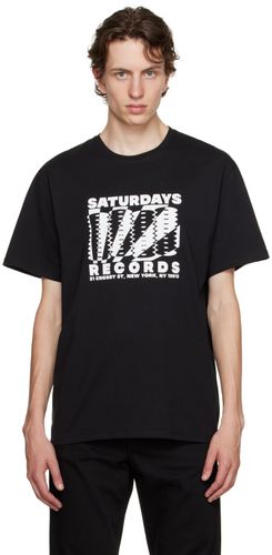 T-shirt 'Records' noir - Saturdays NYC - Modalova