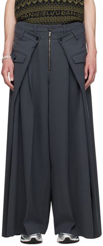 LU’U DAN Pantalon ample gris - LU’U DAN - Modalova