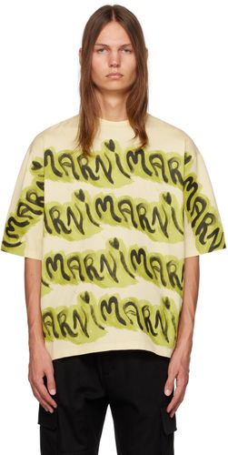 T-shirt jaune à logo imprimé - Marni - Modalova