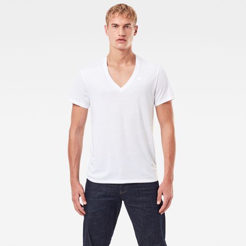 Lot De 2 T-Shirts Base Heather V-Neck - - s - G-Star RAW - Modalova