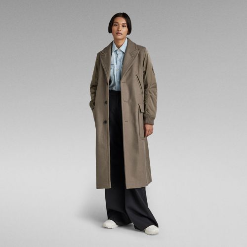 Manteau Wool Long - Brun - Femmes - G-Star RAW - Modalova