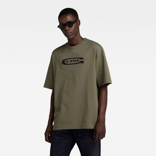 T-Shirt Old School Logo Boxy - - s - G-Star RAW - Modalova