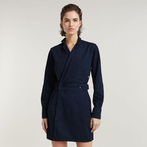 Robe Wrap - Bleu foncé - Femmes - G-Star RAW - Modalova