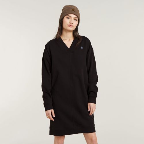 Robe-Sweat V-Neck - Noir - Femmes - G-Star RAW - Modalova